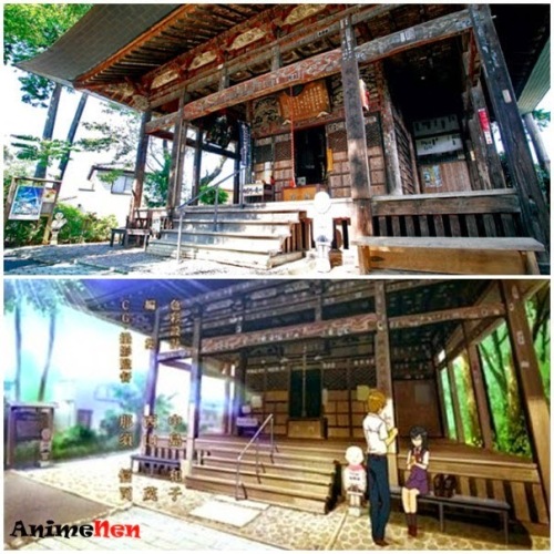 Image of side by side comparison of the temple