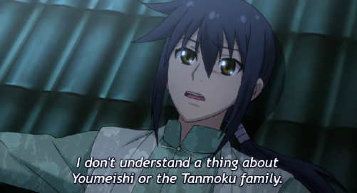Image of Keika saying he doesn't understand the Tanmouka family