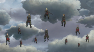 Image of mages floating in the air