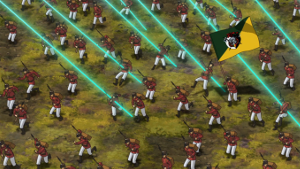 Image of Dakian troops under attack