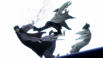 Image of Matataro attacking Bunkichi